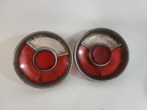 Used 1966-1972 BMW E10 1502 1600 2002 Tail Light Roundie Pair Lenses Seal Set #6