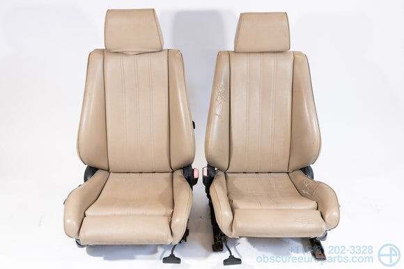 Used 1987-1993 BMW E30 318i 325i Convertible Sport Seat Set in Natur Braun