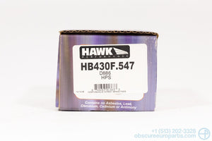 NOS Hawk HPS Compound Rear Brake Pads for 2000-2007 Ford Focus '14-'19 Fiesta ST