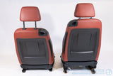 For Parts or Repair - 2007-2013 BMW E82 128i 135i Coral Red Sport Front Seat Set