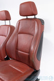 For Parts or Repair - 2007-2013 BMW E82 128i 135i Coral Red Sport Front Seat Set