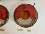 Used 1966-1974 BMW E10 1502 1600 2002 Tail Light Roundie Pair Complete Set