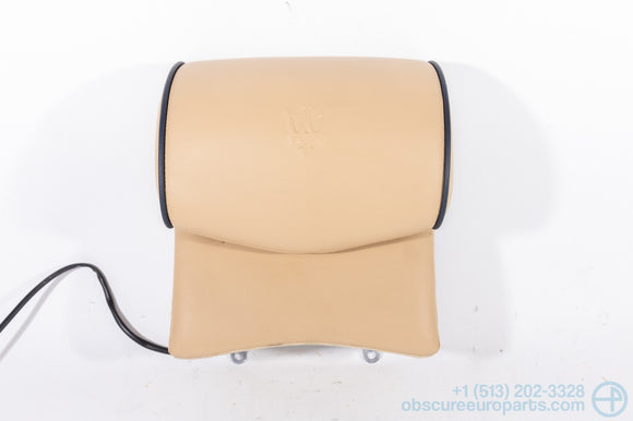 Used 2003-2007 Maserati M139 Quattroporte Rear Center Headrest Assembly Beige