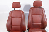 For Parts or Repair - 2007-2013 BMW E82 128i 135i Coral Red Sport Front Seat Set
