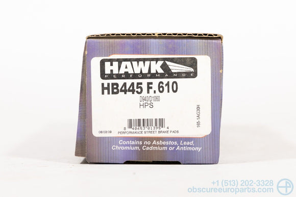 NOS Hawk HPS Compound Rear Brake Pads for 2002-2008 Mini Cooper