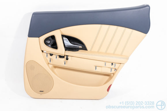 Used 2003-2008 Maserati M139 Quattroporte Rear Right Door Card Blu Navy Beige