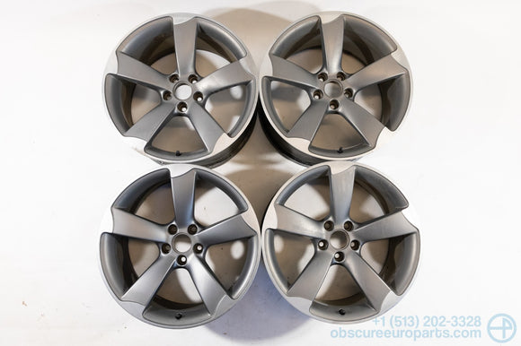 Used 2010-2017 Audi B8.5 S5 Black Optics Rotors Wheel Set 19x9J ET33