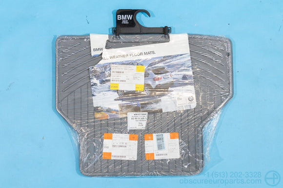 NOS 2002-2007 BMW E60 E61 525i 530i 545i 550i Rear Floor Mat Set in Gray