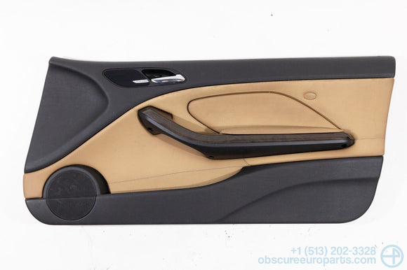 Used 1999-2006 BMW E46 325Ci 330Ci Coupe Vert Right Door Card in Naturbraun