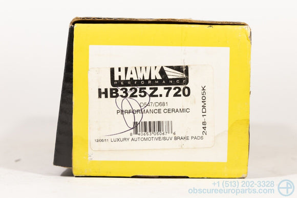 NOS Hawk Performance Ceramic Front Brake Pads for 1990-2006 BMW E31 E38 E53