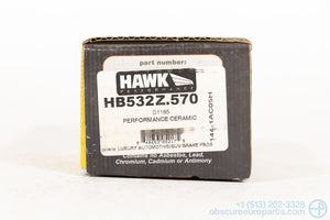 NOS Hawk Performance Ceramic Rear Brake Pads for 2006-2008 Chevy Corvette Z06