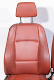 For Parts or Repair - 2007-2013 BMW E82 128i 135i Coral Red Sport Front Seat Set