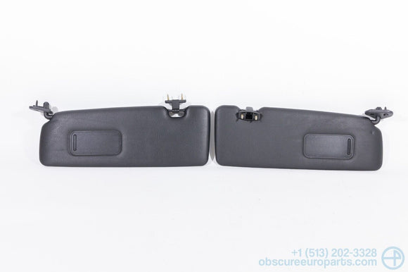 Used 1999-2006 BMW E46 325Ci 330Ci M3 Convertible Sun Visor Set in Schwarz