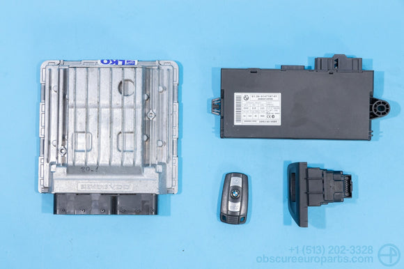 Used 2007-2013 BMW E82 135i N54 MSD80 DME CAS3 Module Key and Key Module