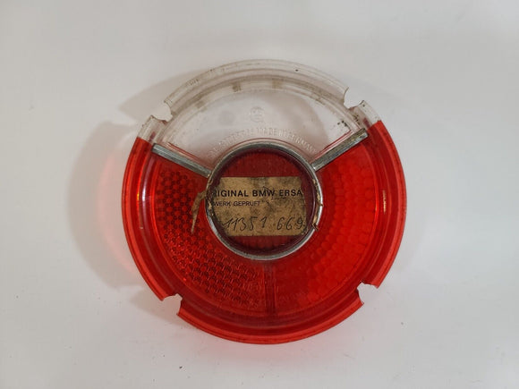 NEW Old 1966-1972 BMW E10 1502 1600 2002 Tail Light Roundie Red Lens 63211351669