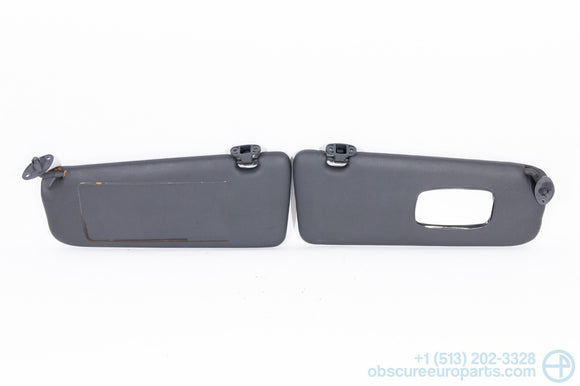 Used 1983-1993 BMW E30 318i 325i M3 Sun Visor Set in Black