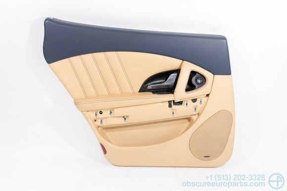 Used 2003-2008 Maserati M139 Quattroporte Rear Left Door Card Blu Navy Beige