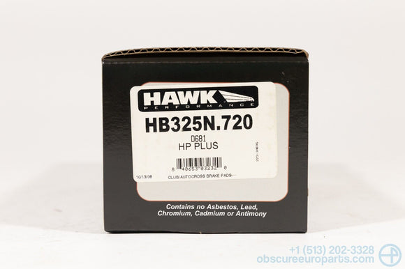 NOS Hawk HP Plus Compound Front Brake Pads for 1990-2006 BMW E31 E38 E53 840i X5