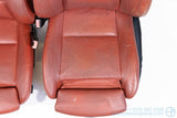 For Parts or Repair - 2007-2013 BMW E82 128i 135i Coral Red Sport Front Seat Set
