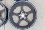 Used Konig Villain Wheel Set (4x) Black 17x8 ET40 - Curb Rash