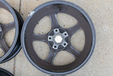 Used Konig Villain Wheel Set (4x) Black 17x8 ET40 - Curb Rash
