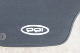NOS PPI Design Floor Mats for 2006-2014 Audi TT 8J - Black Carpet w/ Black Piping