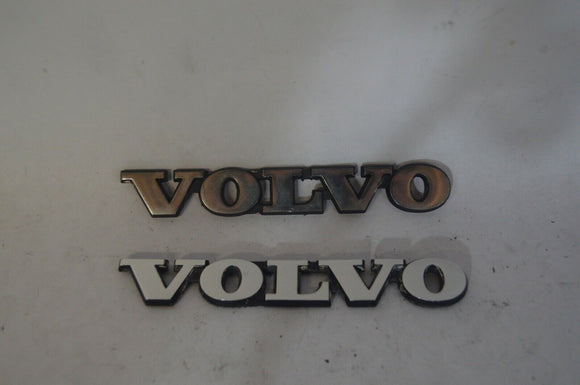Used 1982-1988 Volvo 240 244 245 DL GL Front Fender Volvo Logo Pair
