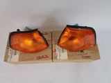 New BMW 1990-1999 E36 323i 325i Sedan Turn Signal Pair 63138353279 63138353280