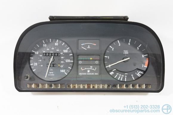 Used 1981-1988 BMW E28 528e Gauge Cluster 62121377678 - For Parts or Repair