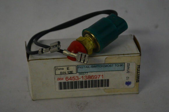 NOS 1984-1993 BMW E30 318i 325i AC High Pressure Safety Switch 64531386971