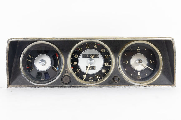 Used 1966-1976 BMW E10 2002 Early Style Gauge Cluster - 3/1968 Production