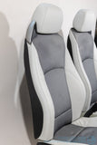 Used 2003-2008 BMW E85 Z4 Pearl Grey Cloth Sport Seat Set