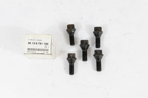 NOS 1972-2013 BMW Lug Bolt M12 x 1.5 Set of 5 - 36136781150