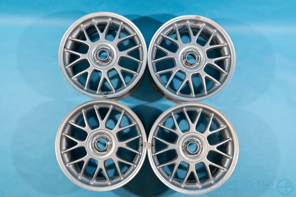 Used TSW Hockenheim R Wheel Set Silver 17x8J ET15 5x120 BMW 3 E36 E46 323i 328i