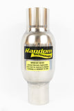 NOS Random Technology Weld-On High Flow Cat 141-22000 2.125" Inlet 2.25" Outlet