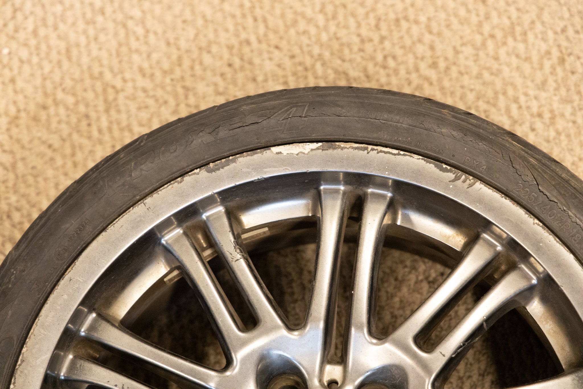 Used 20002005 BMW E46 M3 Factory Wheel Set Style 67 18x8 18x9 Curb