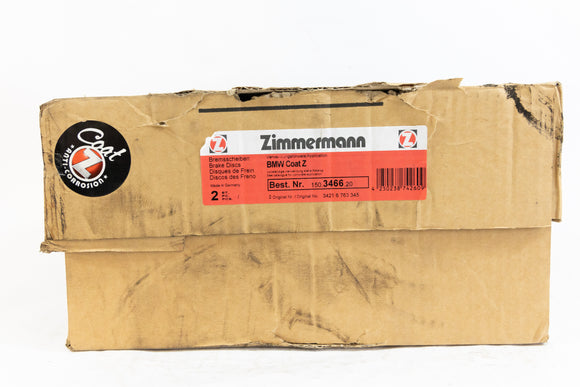 NOS Zimmerman Rear Brake Rotors for the 2004-2010 BMW E60 525xi 34216864053