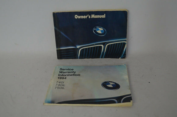 Used 1988-1995 BMW E32 740i 750il OEM Owners Manual and Service Warranty Booklet
